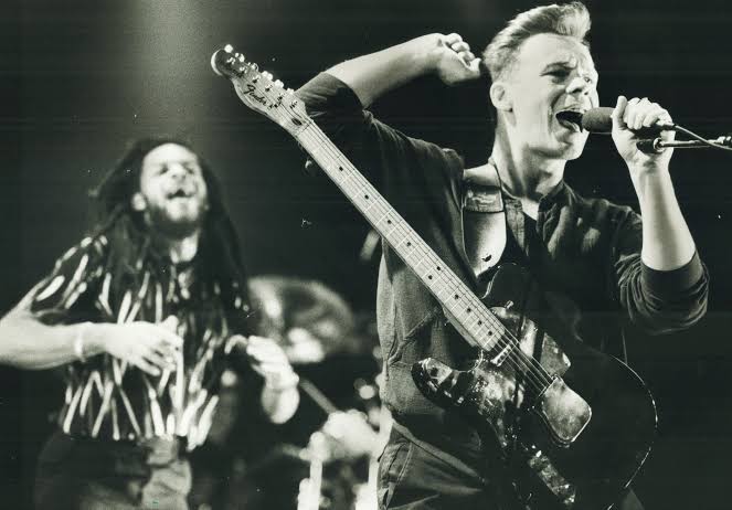 UB40 performing live on stage